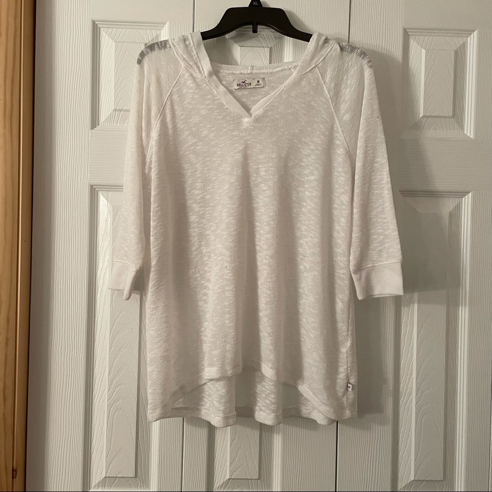 Hollister 3/4 Length T-Shit with Hood - Picture 1 of 3
